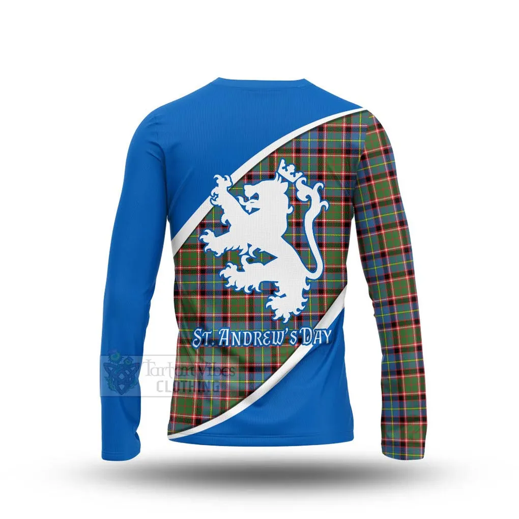 Aikenhead Family Crest Tartan Long Sleeve T-Shirt Celebrate Saint Andrew's Day in Style