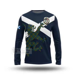 Aiton Tartan Lion Rampant Long Sleeve T-Shirt  Proudly Display Your Heritage with Alba Gu Brath and Clan Name