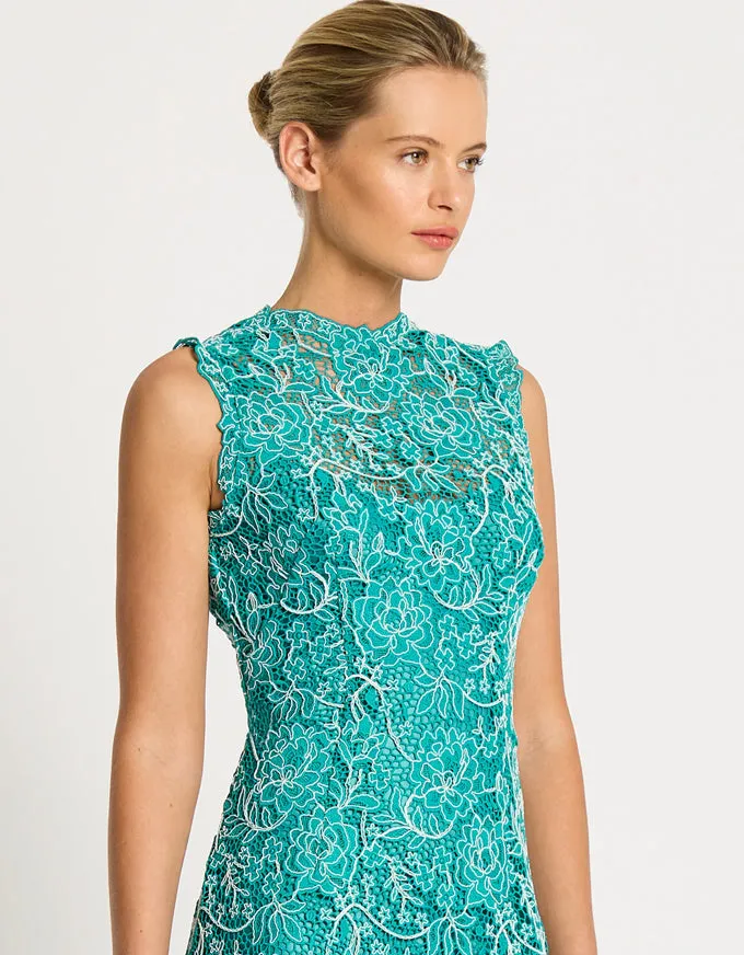 Alessia Shift Dress Turquoise - Australian Made