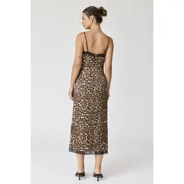 Amelia Leopard Slip Dress