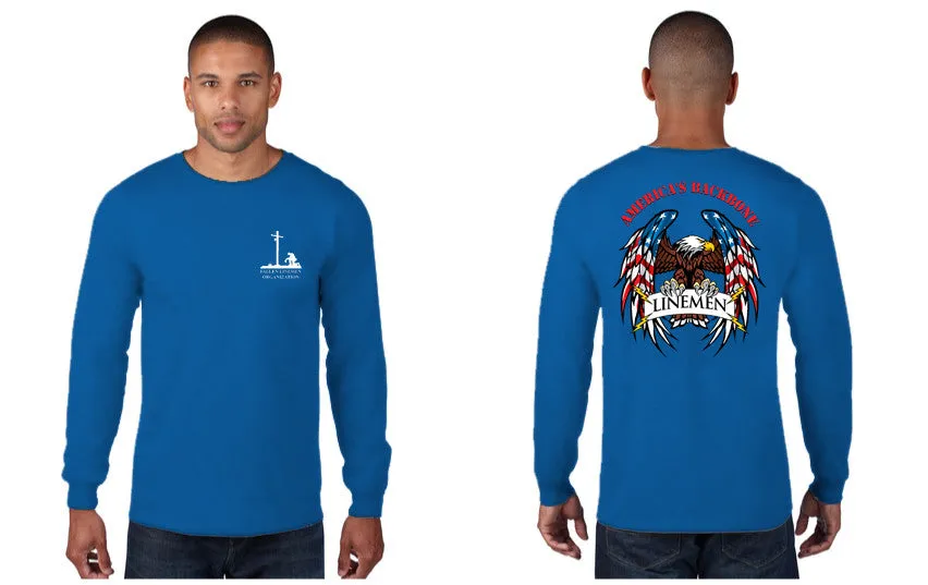 American Backbone Long Sleeve (Gray or Royal)