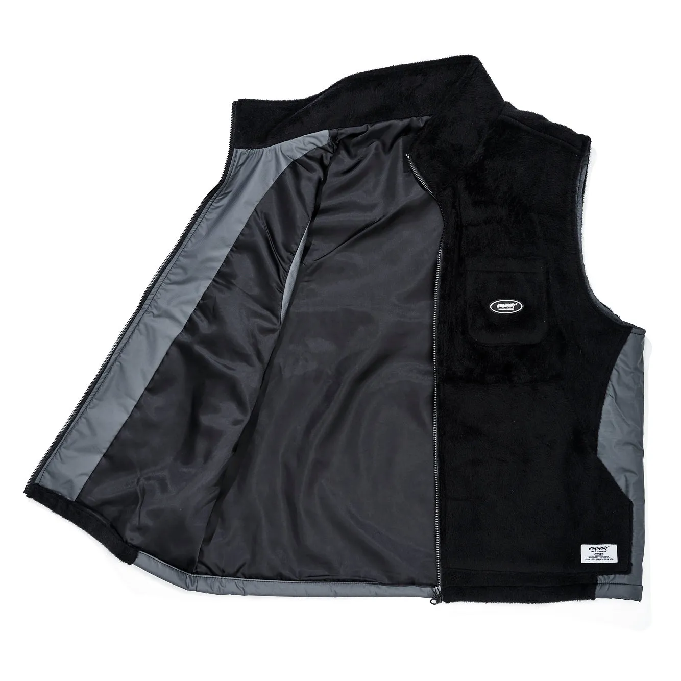 B714 FLEECE VEST BLACK