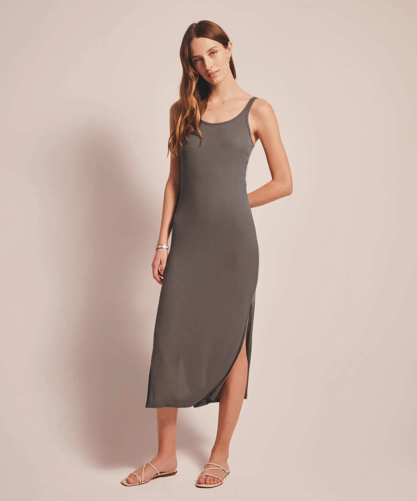 Baby Rib Slip Dress