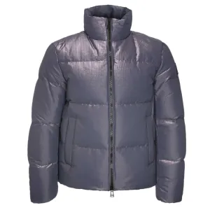 Belstaff Grid Paxton Purple Down Jacket