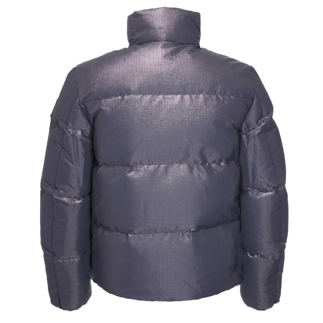 Belstaff Grid Paxton Purple Down Jacket