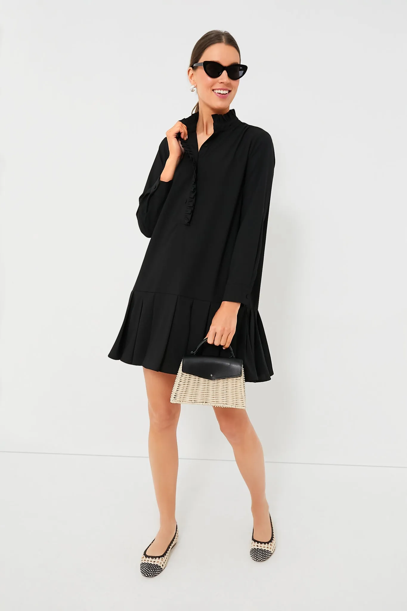 Black Crepe Tate Dress