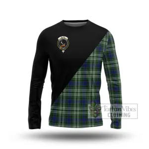 Blyth Tartan Long Sleeve T-Shirt with Family Crest and Military Logo Style