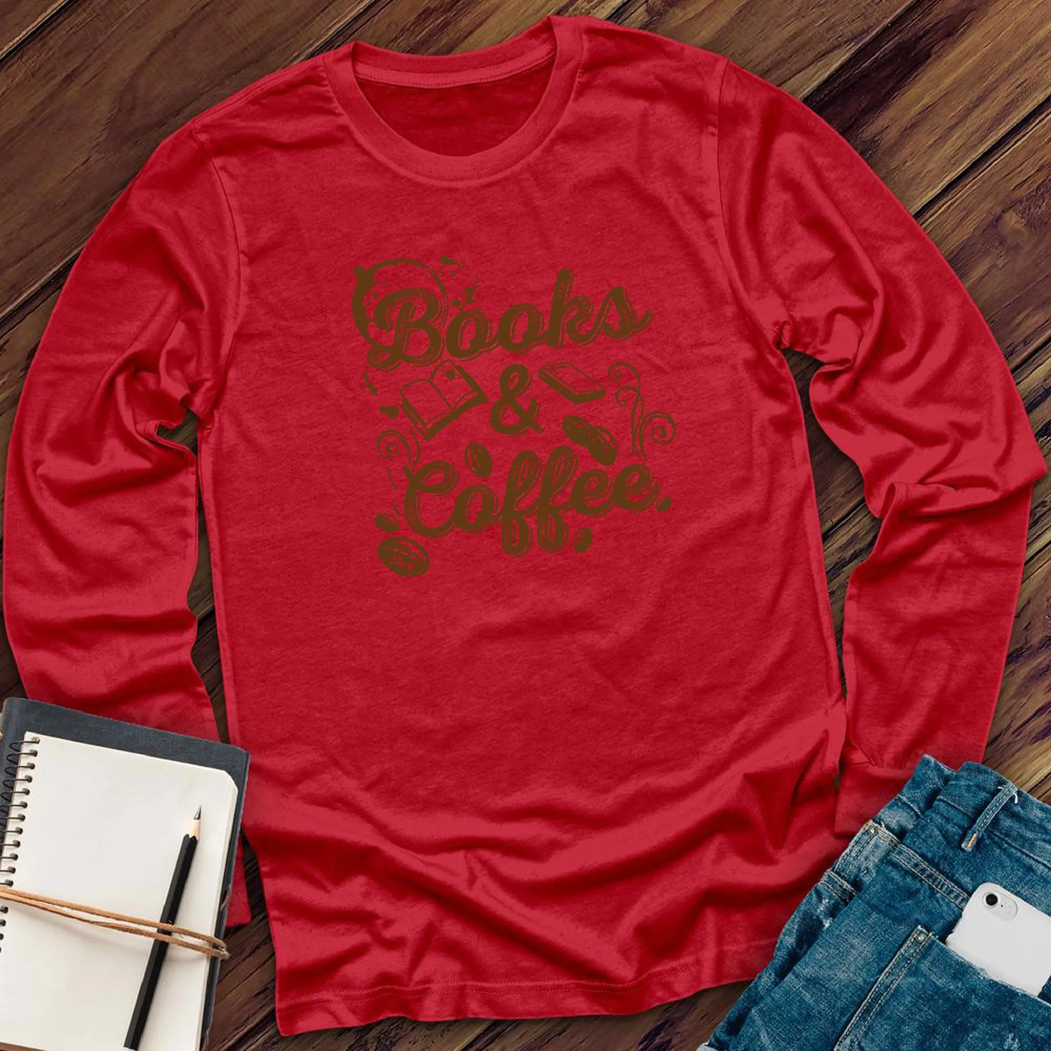 Books & Coffee Long Sleeve