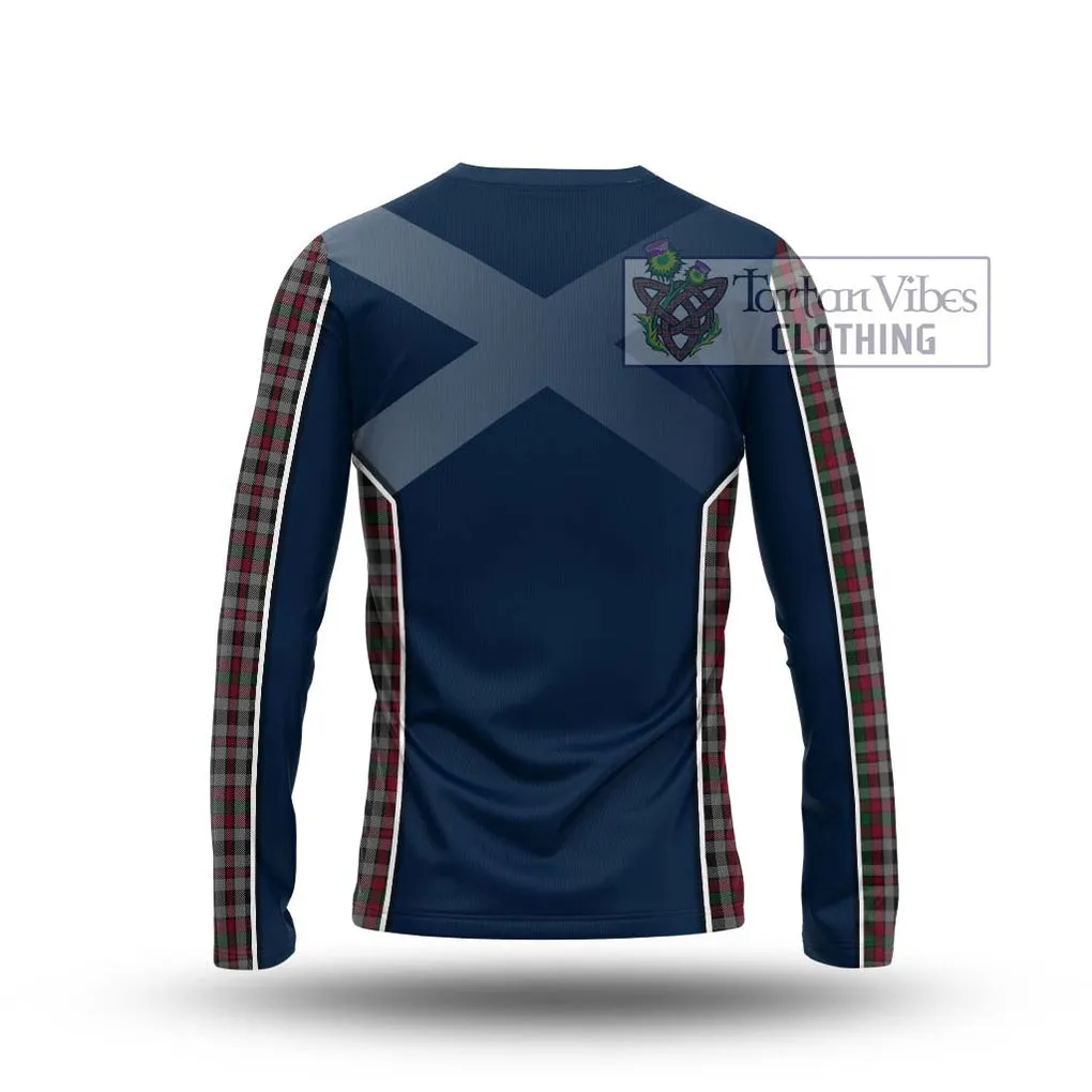 Borthwick Tartan Long Sleeve T-Shirt with Family Crest and Lion Rampant Vibes Sport Style