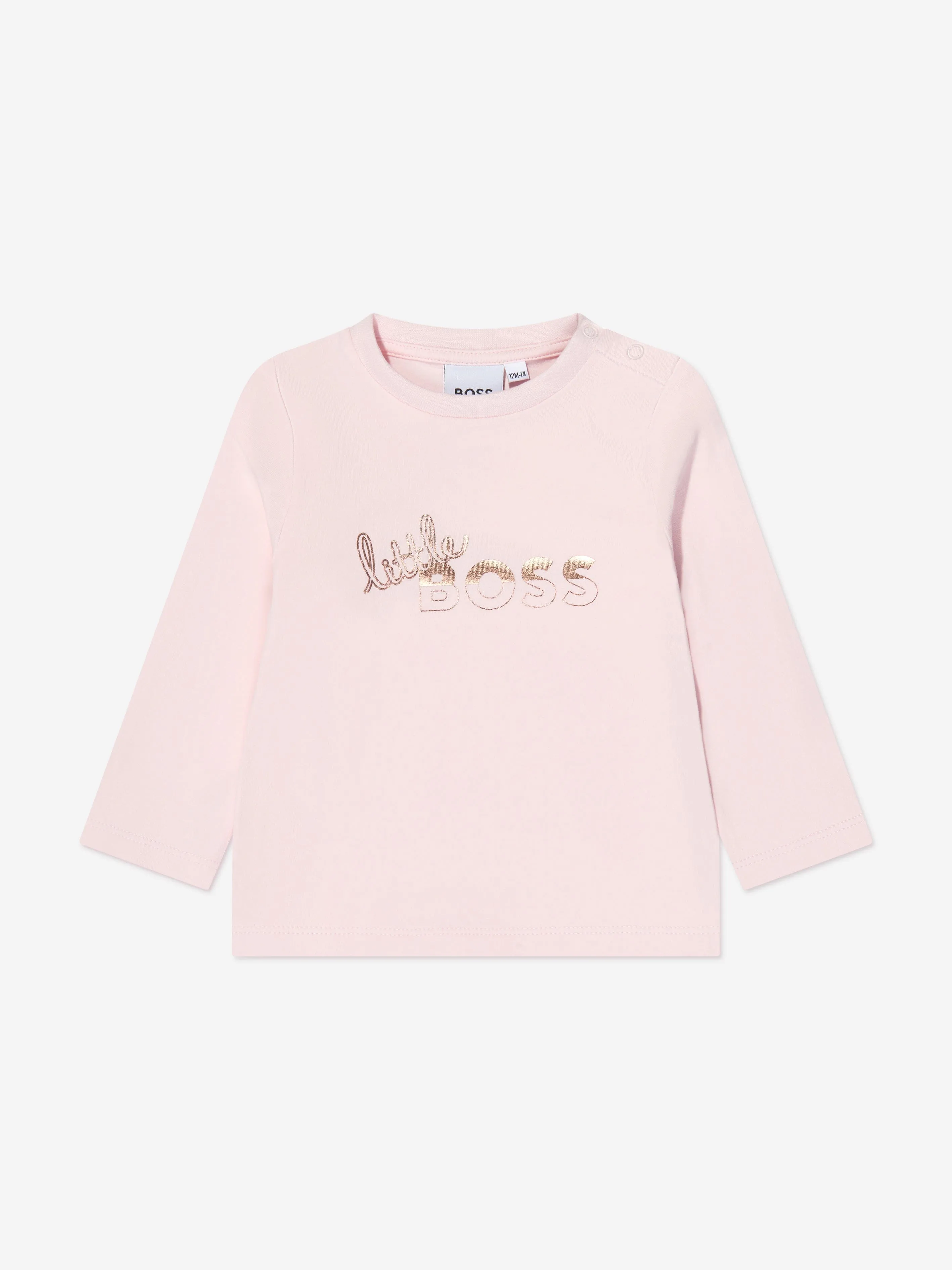 BOSS Baby Girls Long Sleeve T-Shirt in Pink