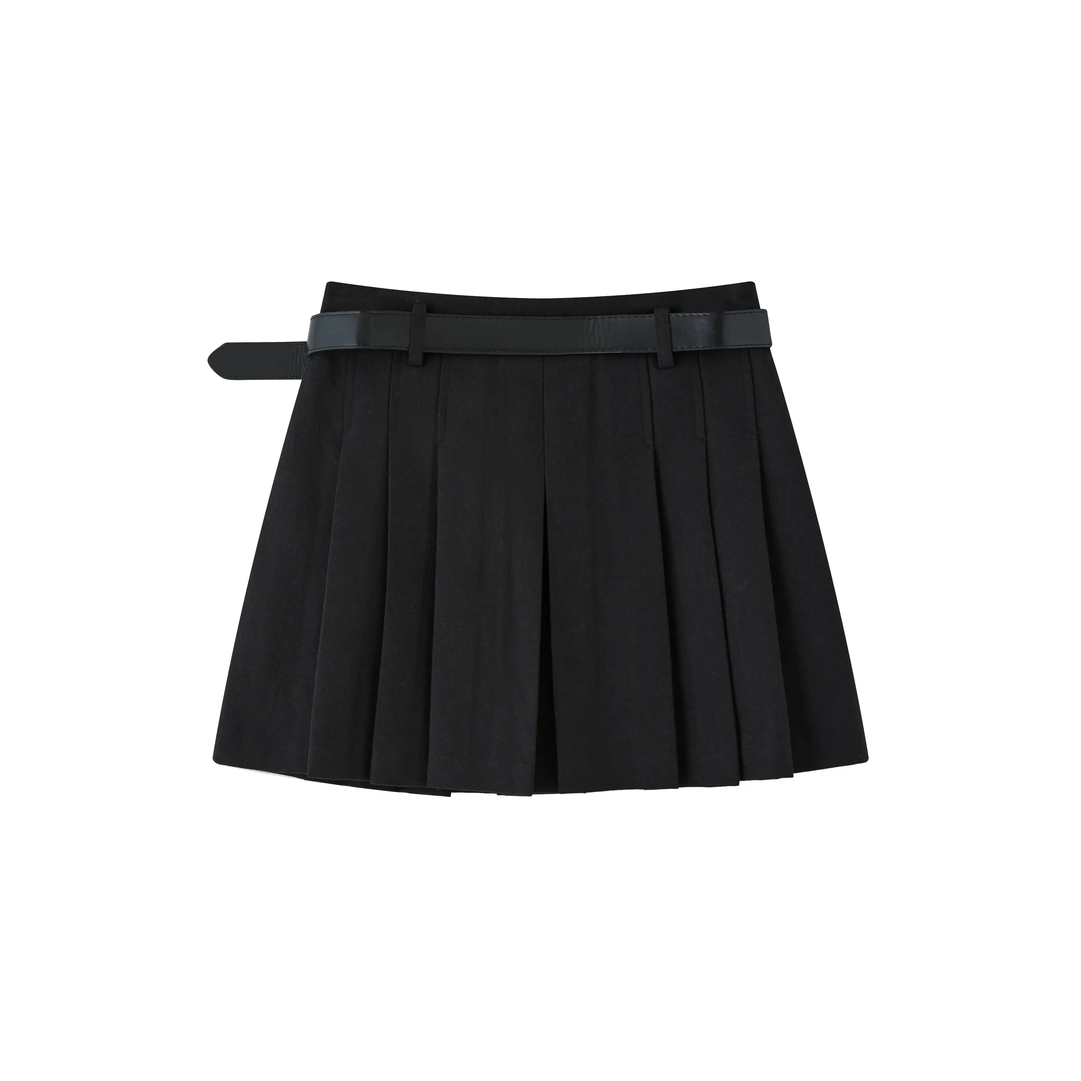 C7021 Pleated Mini Skirt