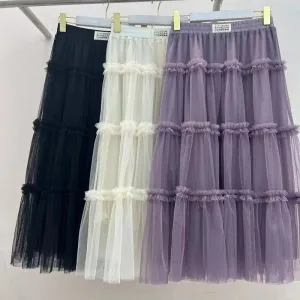 Cake Skirt A-line Mesh Skirt Skirt Fairy Skirt 738