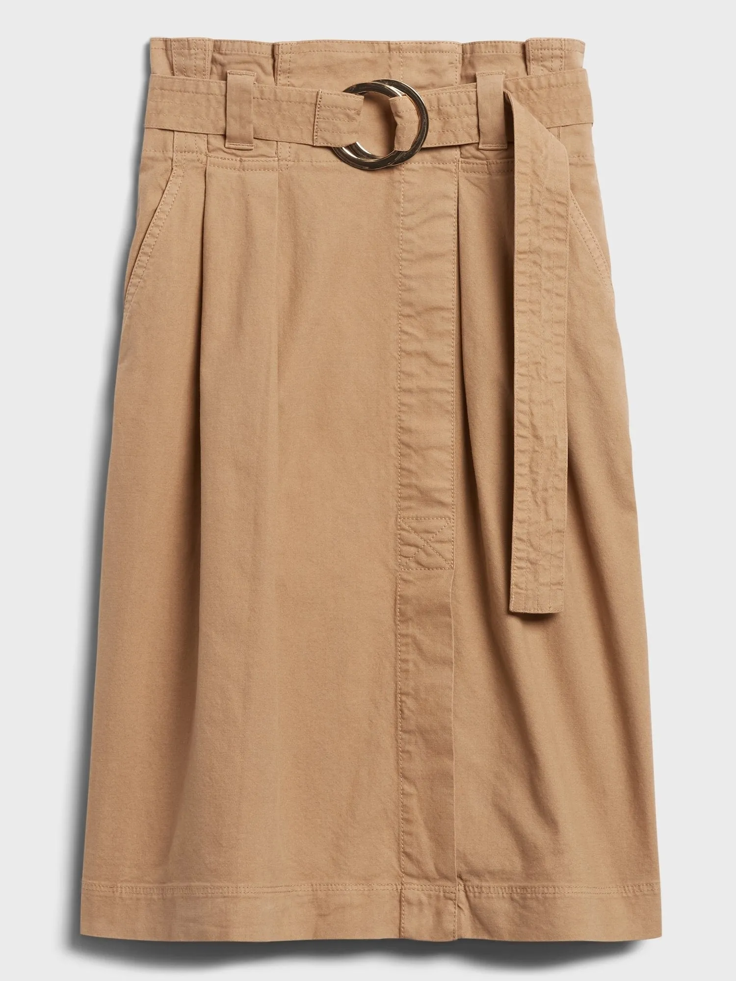 Canvas Utility Skirt in Afternoon Latte Beige