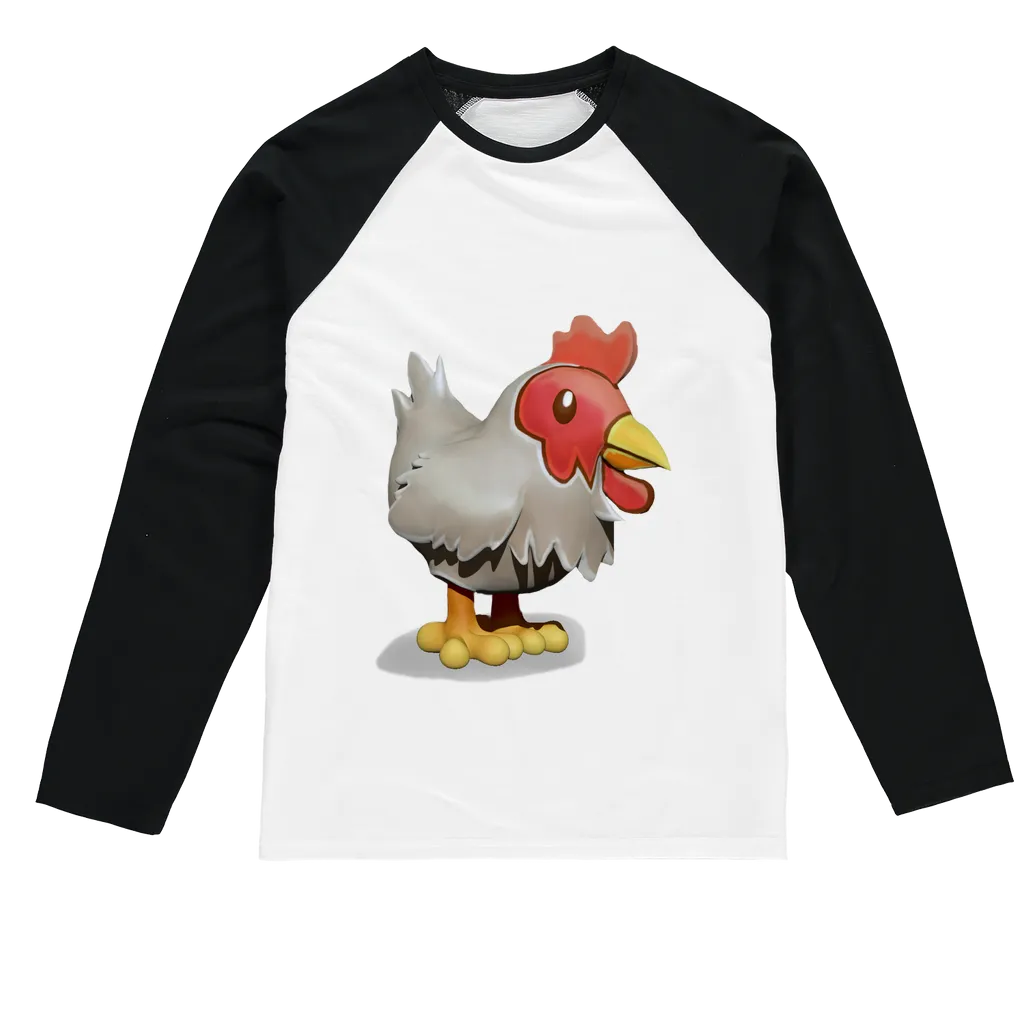 Chicken Sublimation Baseball Long Sleeve T-Shirt