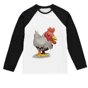 Chicken Sublimation Baseball Long Sleeve T-Shirt