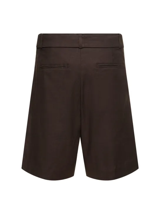 Commas   Tailored linen blend shorts 