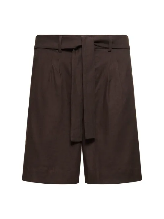 Commas   Tailored linen blend shorts 