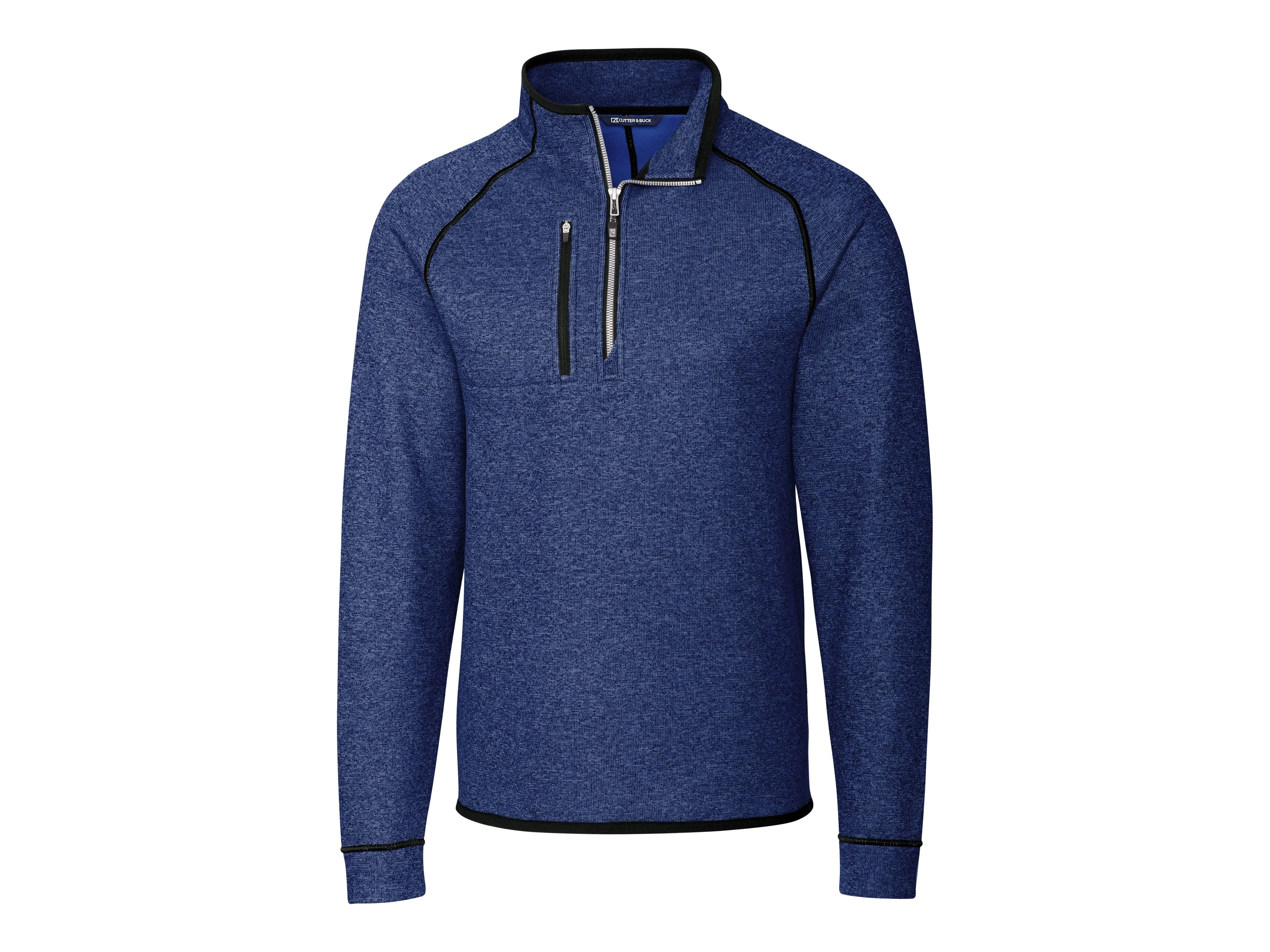 Cutter & Buck Mainsail Sweater-Knit Mens Half Zip Pullover Jacket