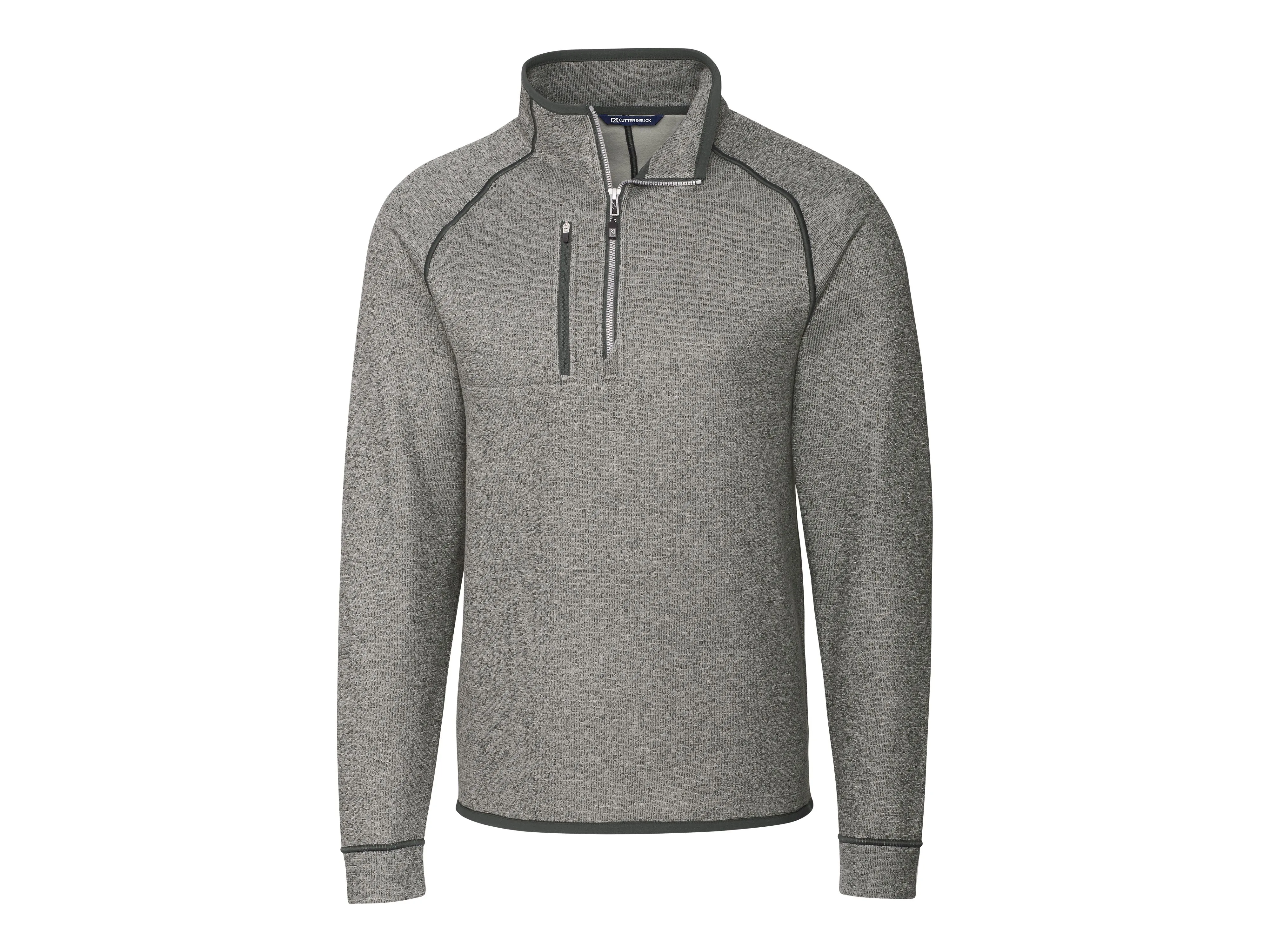 Cutter & Buck Mainsail Sweater-Knit Mens Half Zip Pullover Jacket