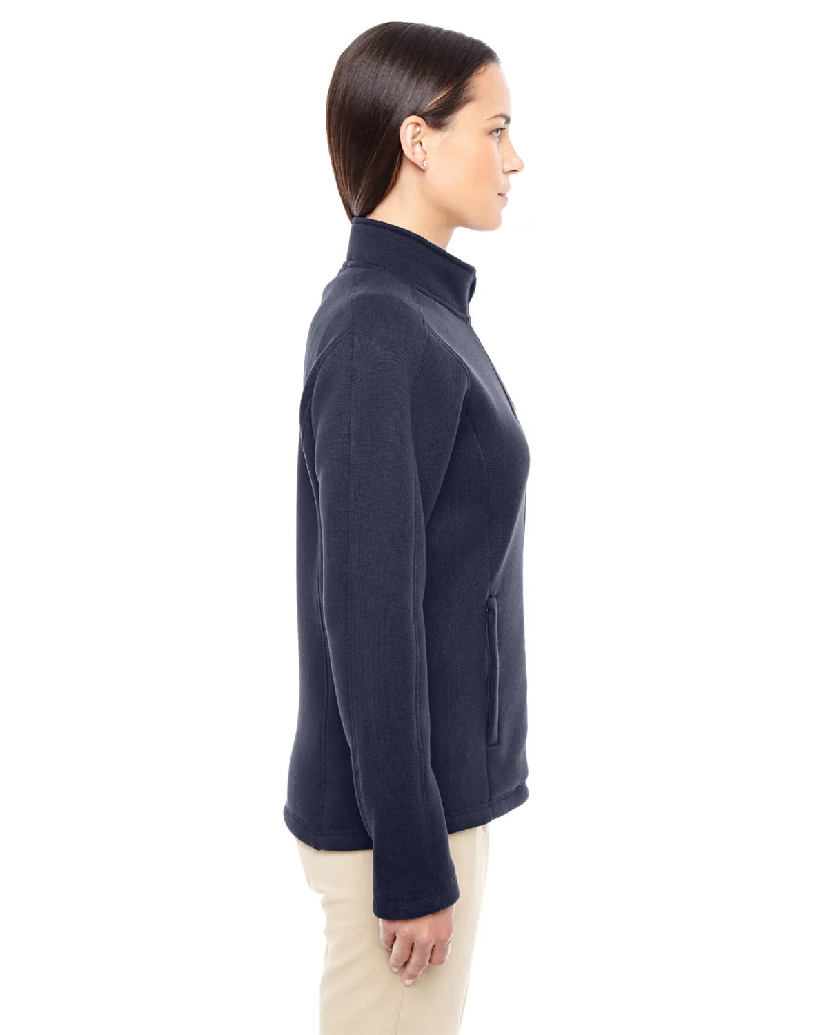 DG793W Devon & Jones Ladies' Bristol Full-Zip Sweater Fleece Jacket