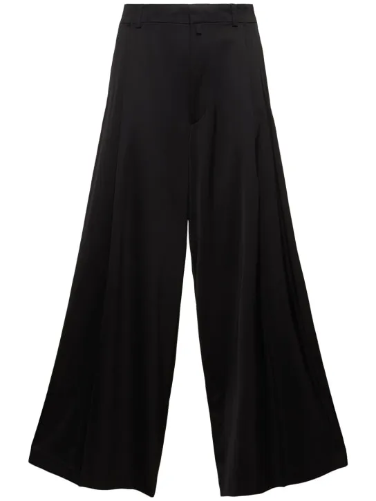 Dries Van Noten   Piers pleated wool blend wide pants 