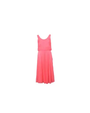 Electric Pleated Pink Dress by Alice   Olivia