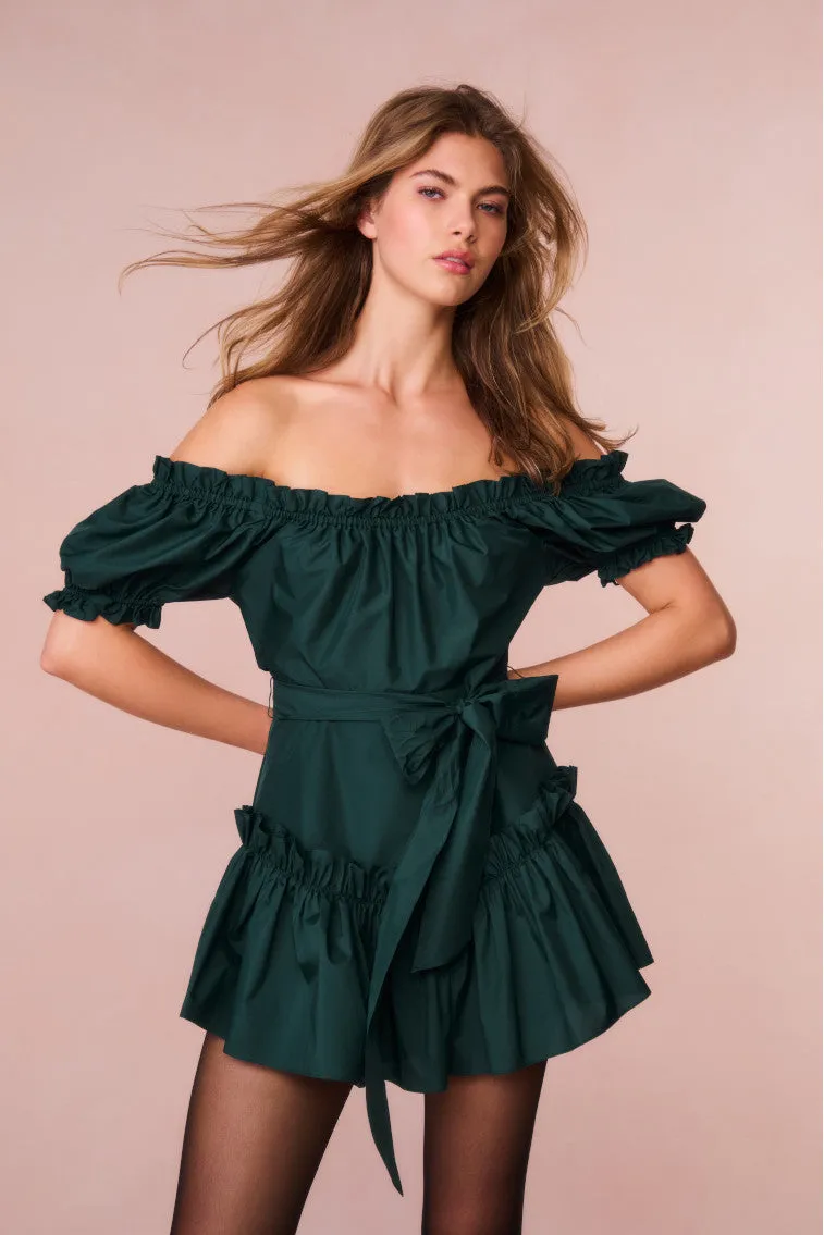 Estine Taffeta Mini Dress