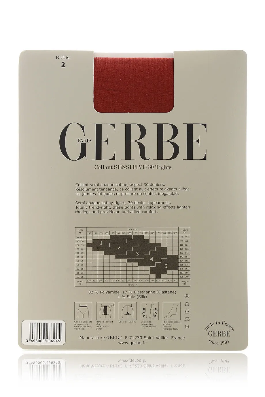 GERBE SENSITIVE 30 Black Tights