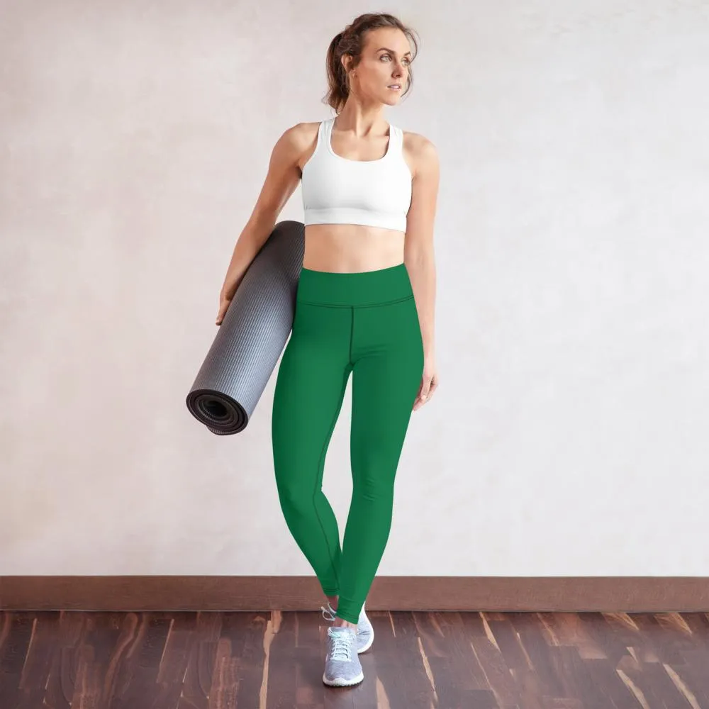 Green SS Premium Standard ~ High-Waist Leggings