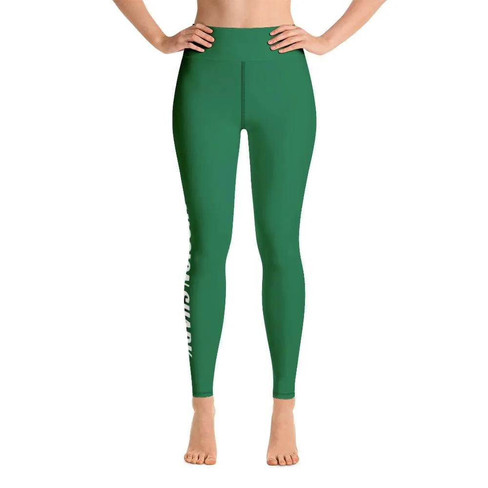 Green SS Premium Standard ~ High-Waist Leggings