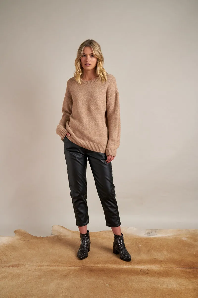 Gysette - Margot Crew Neck Jumper -  Oatmeal