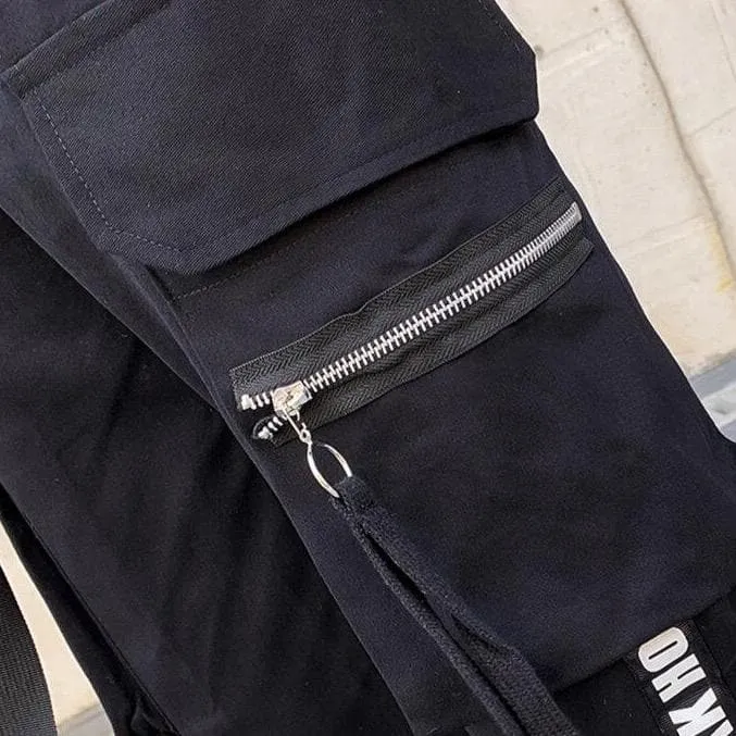 High Waist Cargo Pants With Lettering