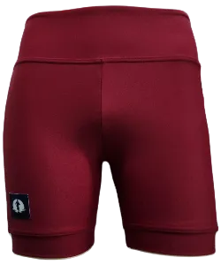 High Waist Funky Pants - Maroon