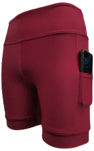 High Waist Funky Pants - Maroon