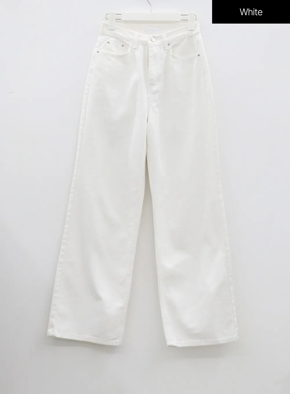 High Waist White Pants BF323