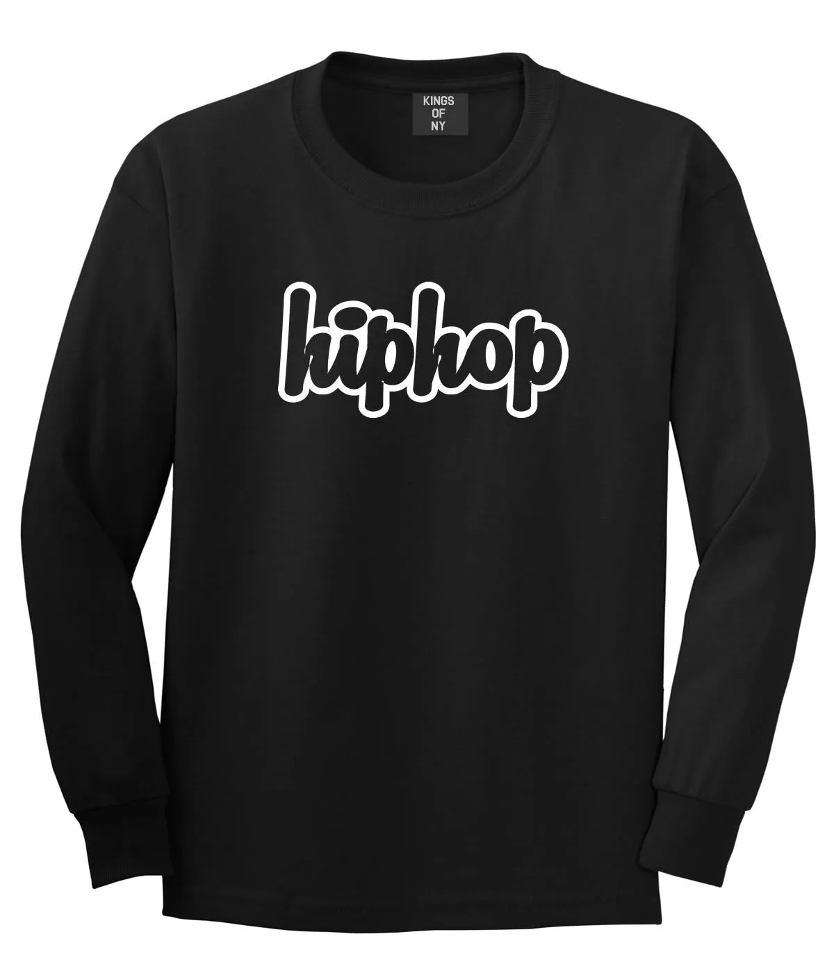 Hiphop Outline Old School Long Sleeve T-Shirt