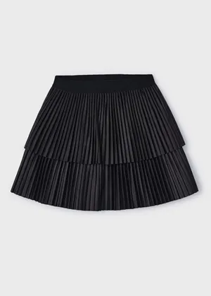 Iris Pleated Skirt - Black