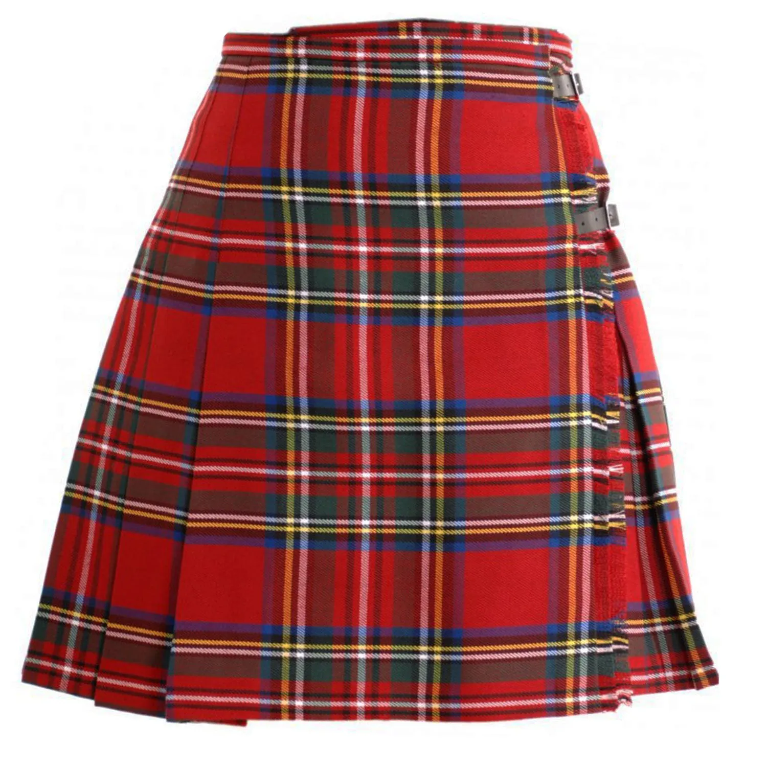 Ladies Deluxe Tartan Kilted Skirt Stewart Royal