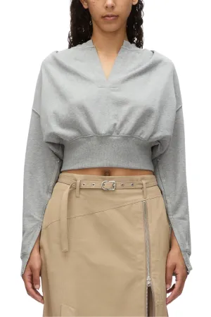 Long Sleeve Cropped Sweatshirt