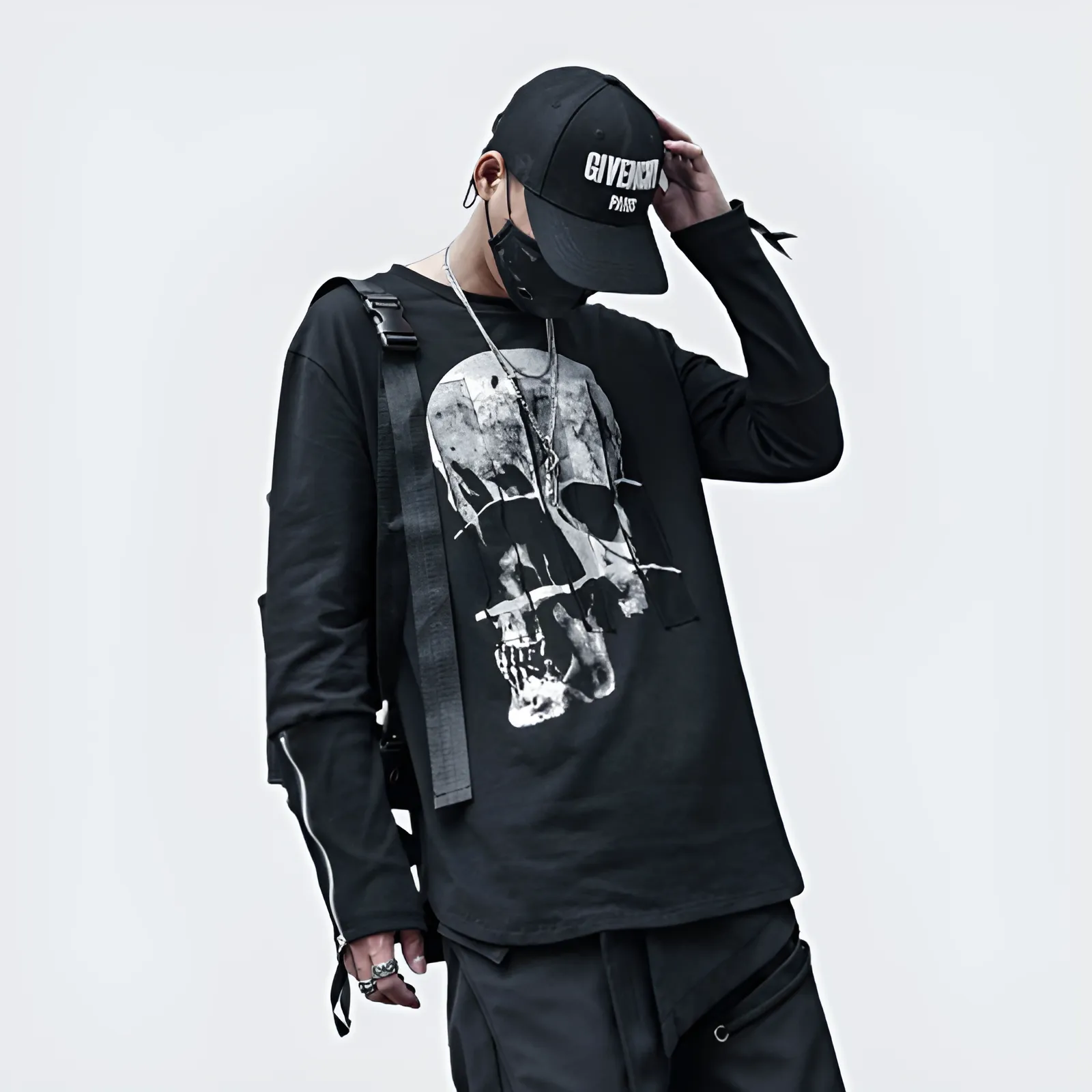 Long Sleeve Skeleton T-Shirt