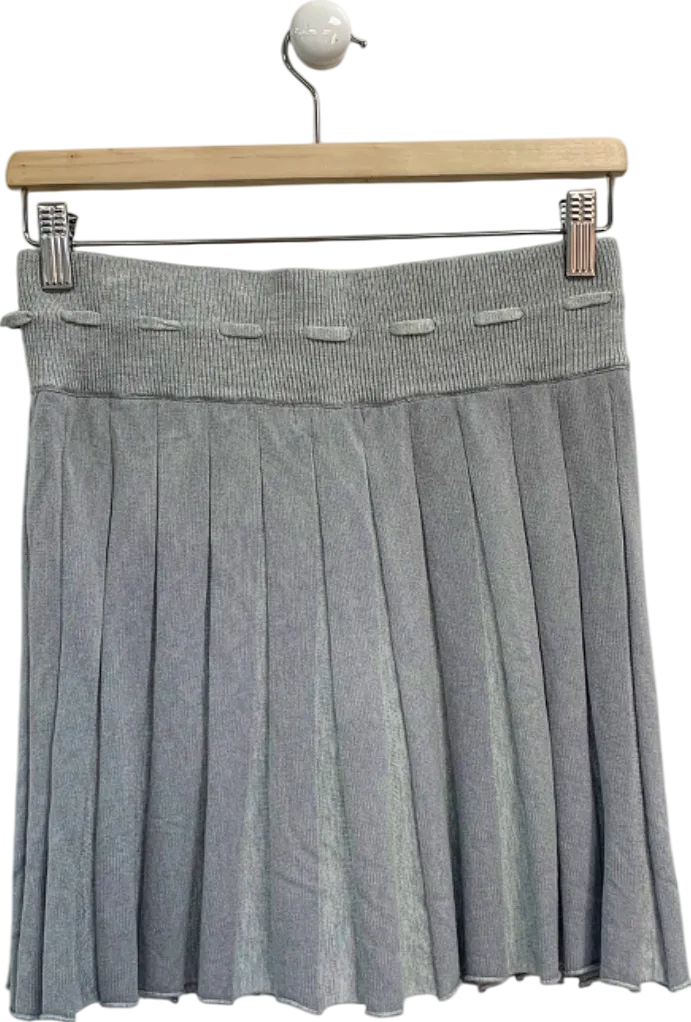 Lounge Grey Pleated Skirt UK M