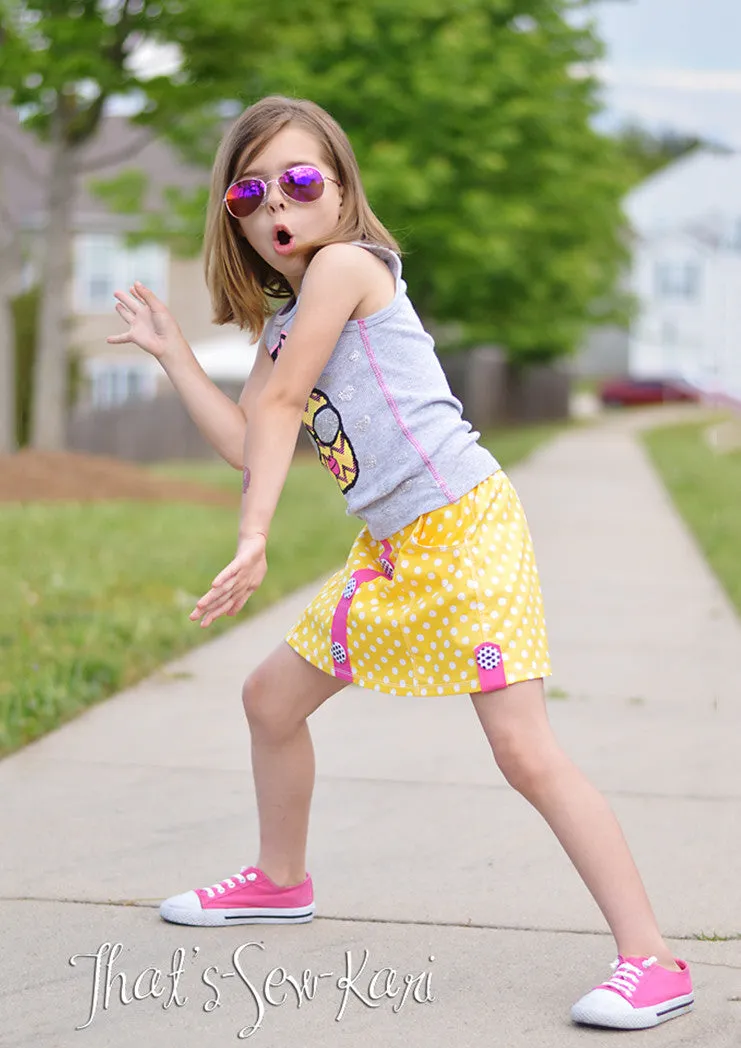 Lovebug | Girls A-line Skirt Sewing Pattern