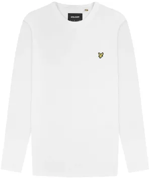 Lyle and Scott Mens Long Sleeve Plain T Shirt White