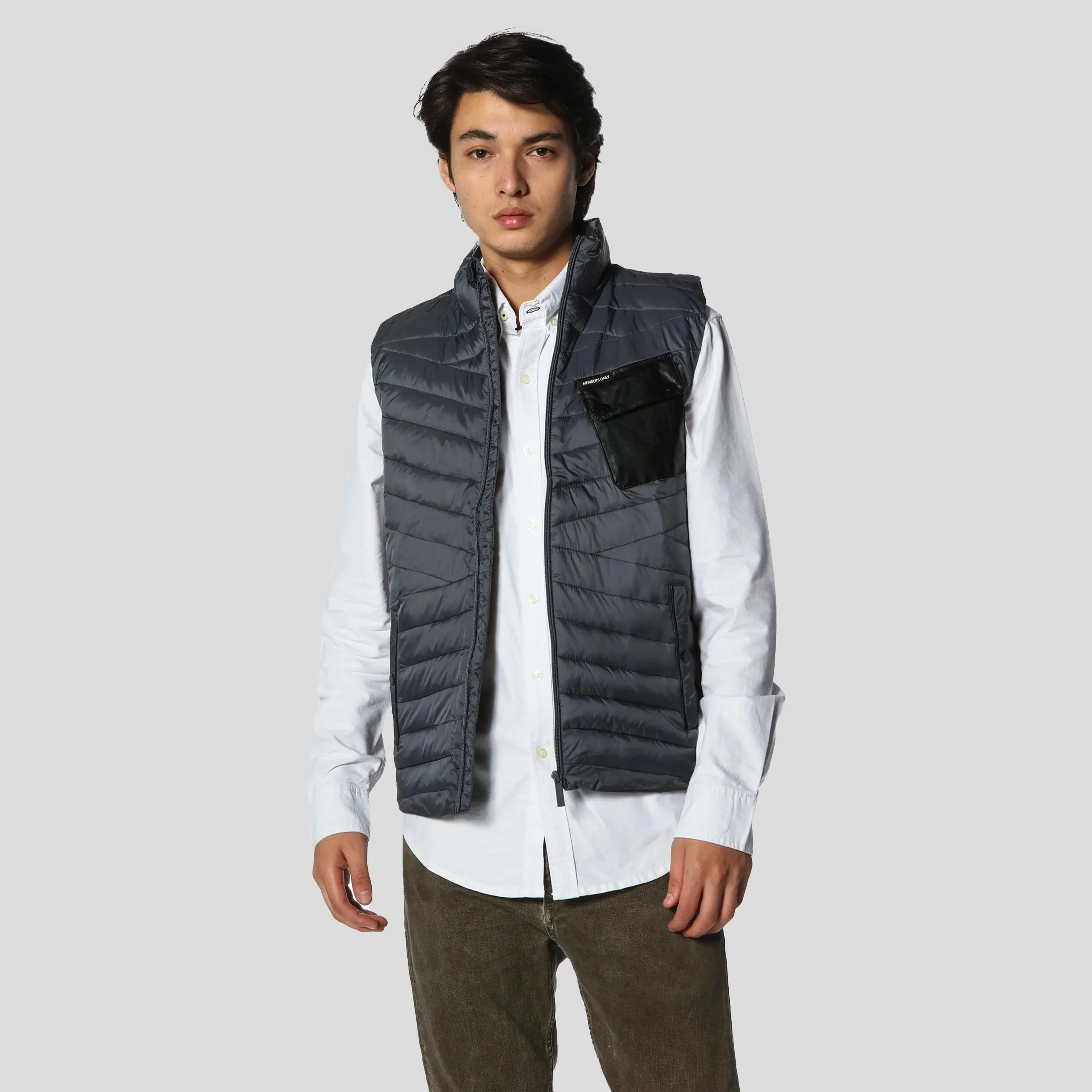 Members Only Men's Puffer Vest Jacket