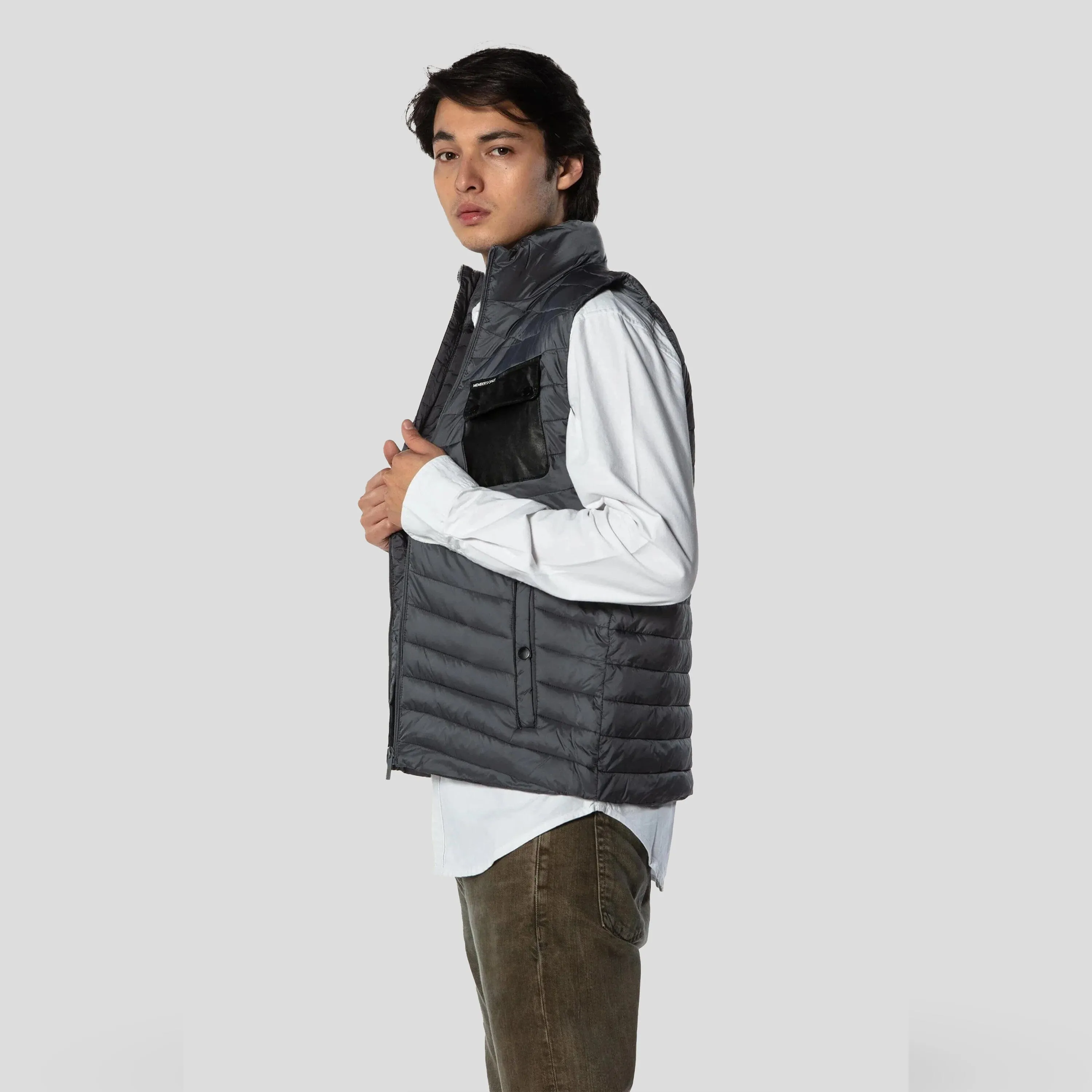 Members Only Men's Puffer Vest Jacket