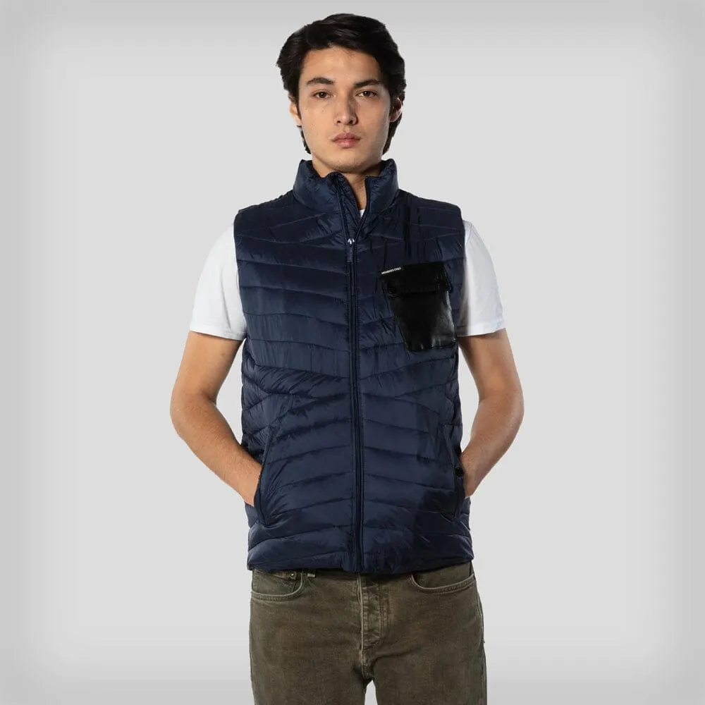 Members Only Men's Puffer Vest Jacket