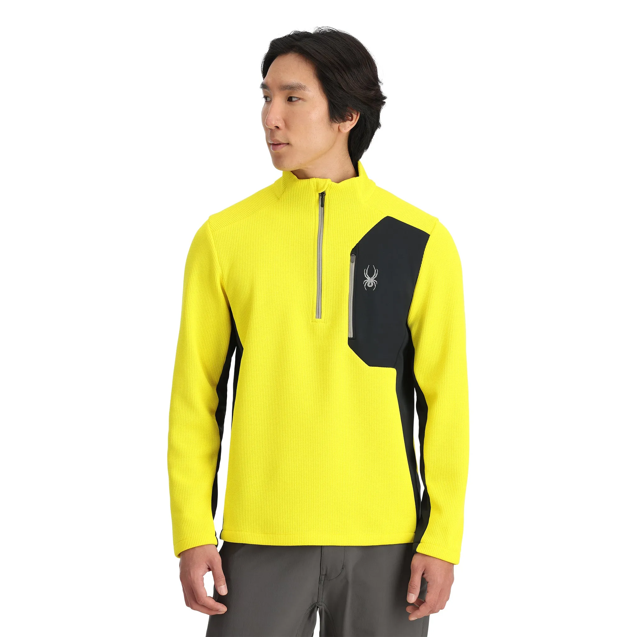 Mens Bandit Half Zip - Acid Yellow