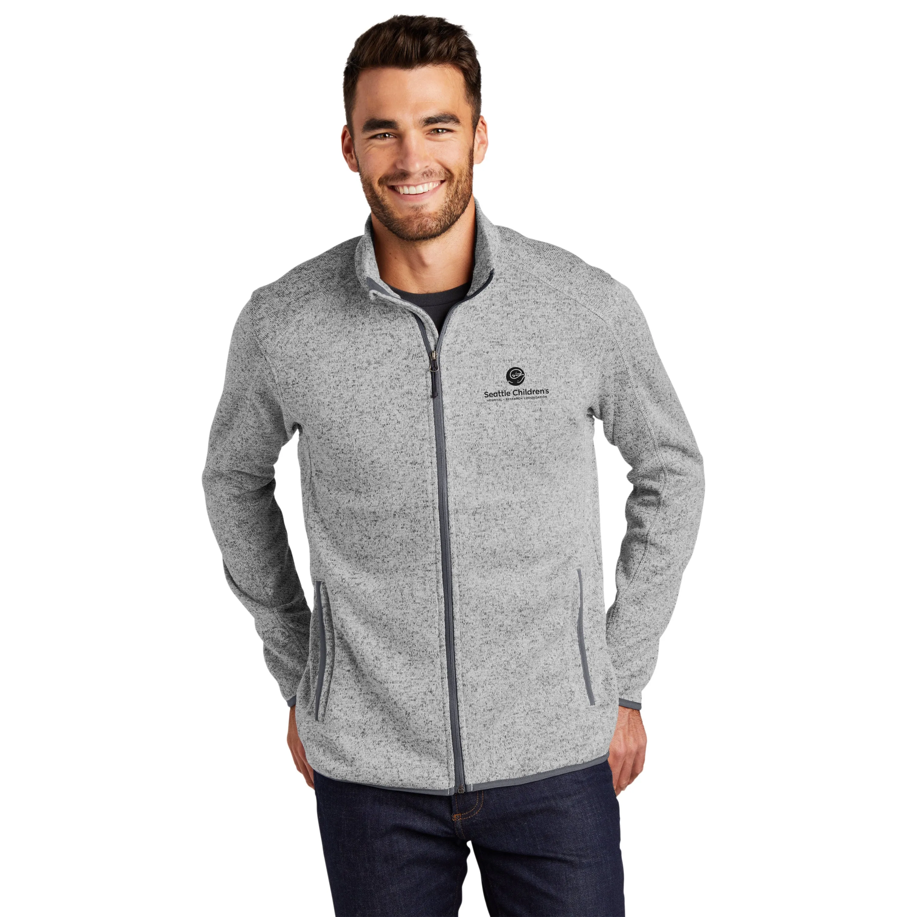 Men's Port Authority Sweater Fleece Jacket (while supplies last)