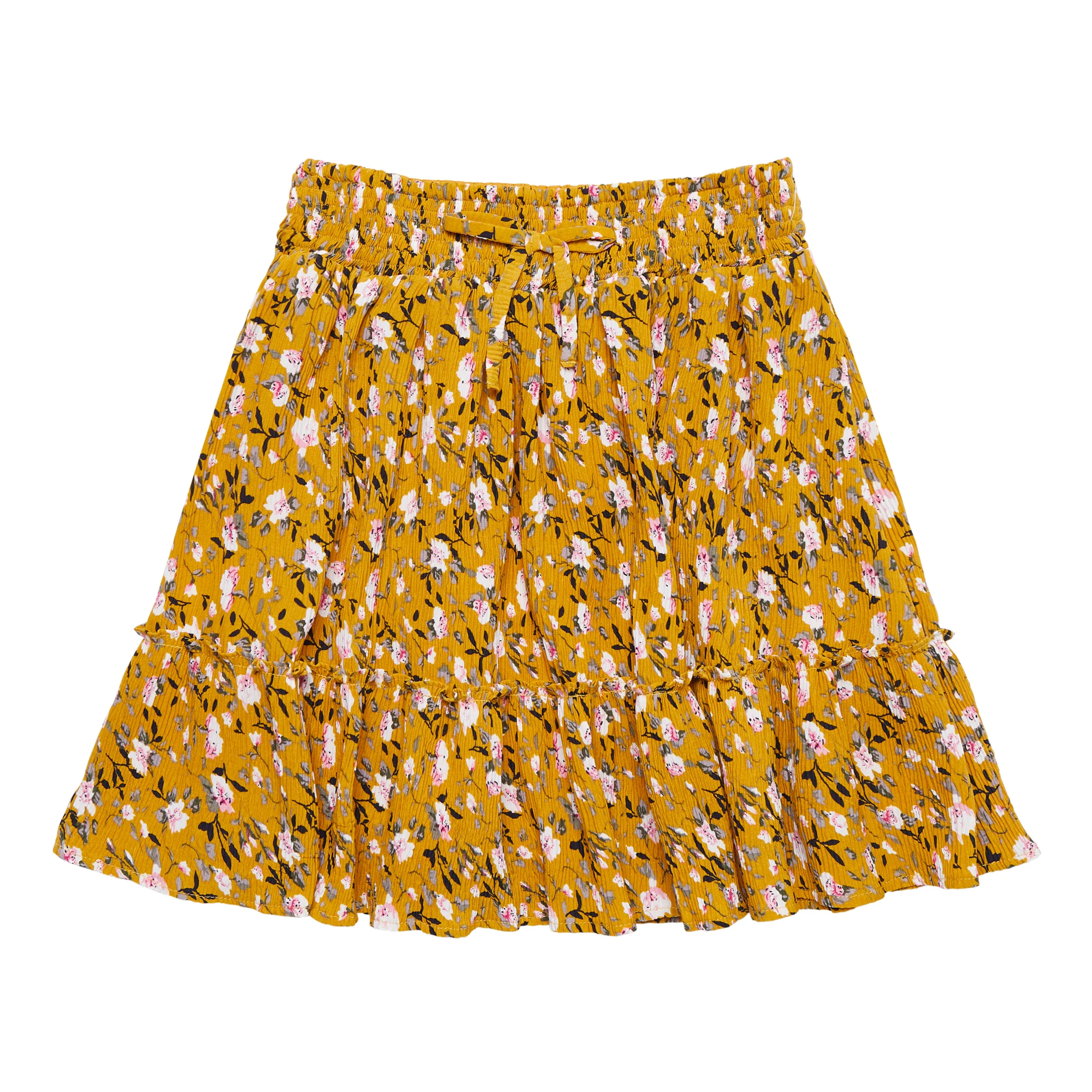 Mini Pleated Floral Skirt