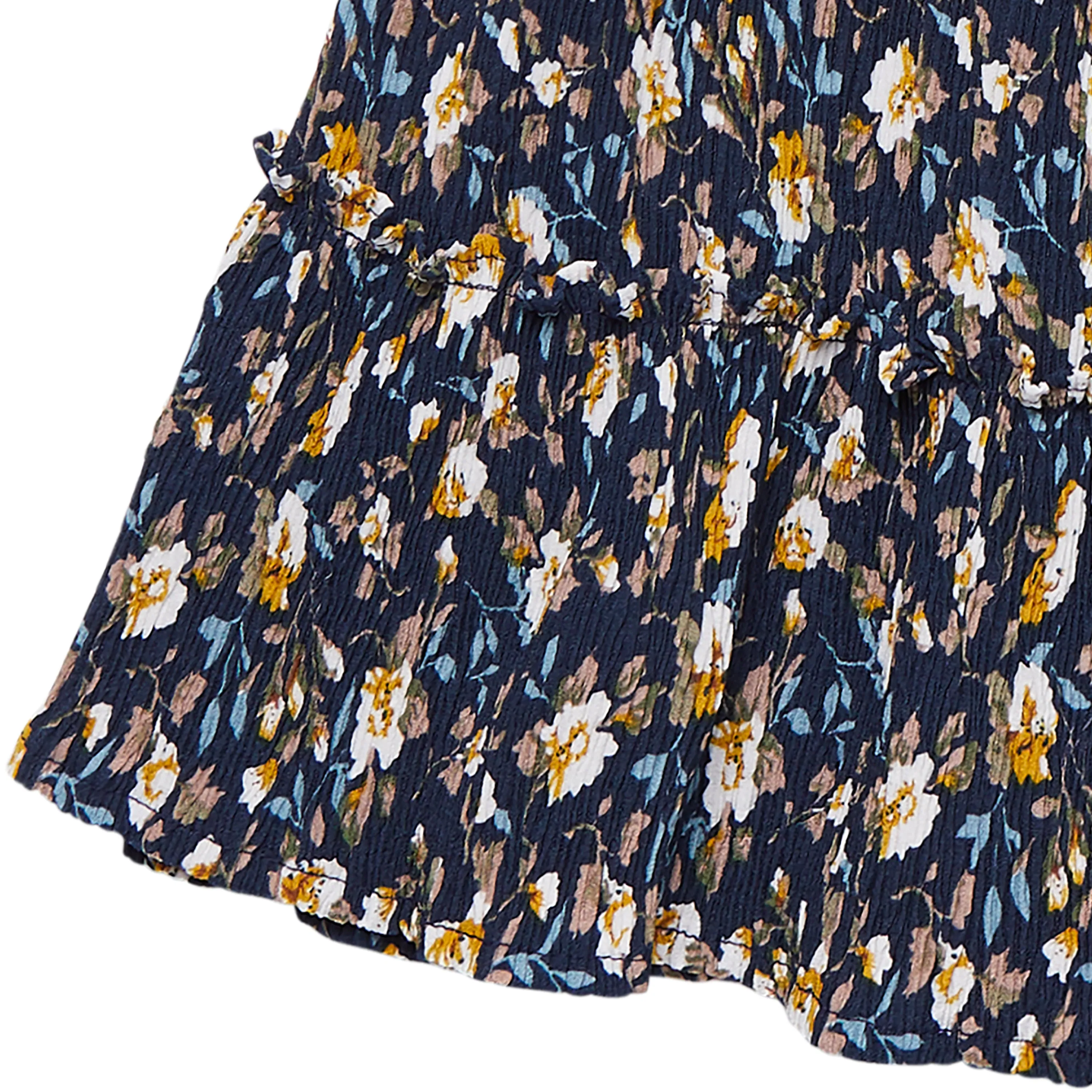 Mini Pleated Floral Skirt